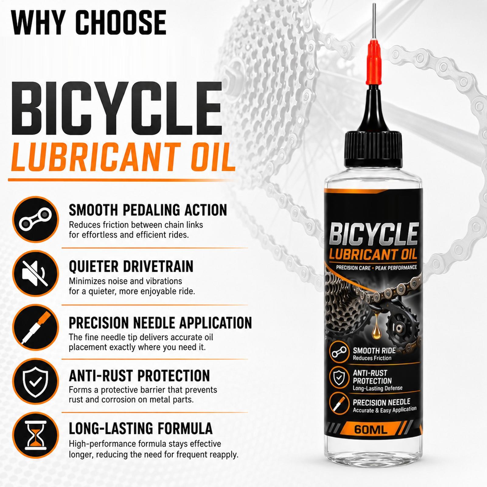 Grease For Heavy Equipment - Fahrradketten-Schmiermittel 60ml Fahrrad-Wartungsfett Rostschutz Geräuschreduzierendes Glattöl