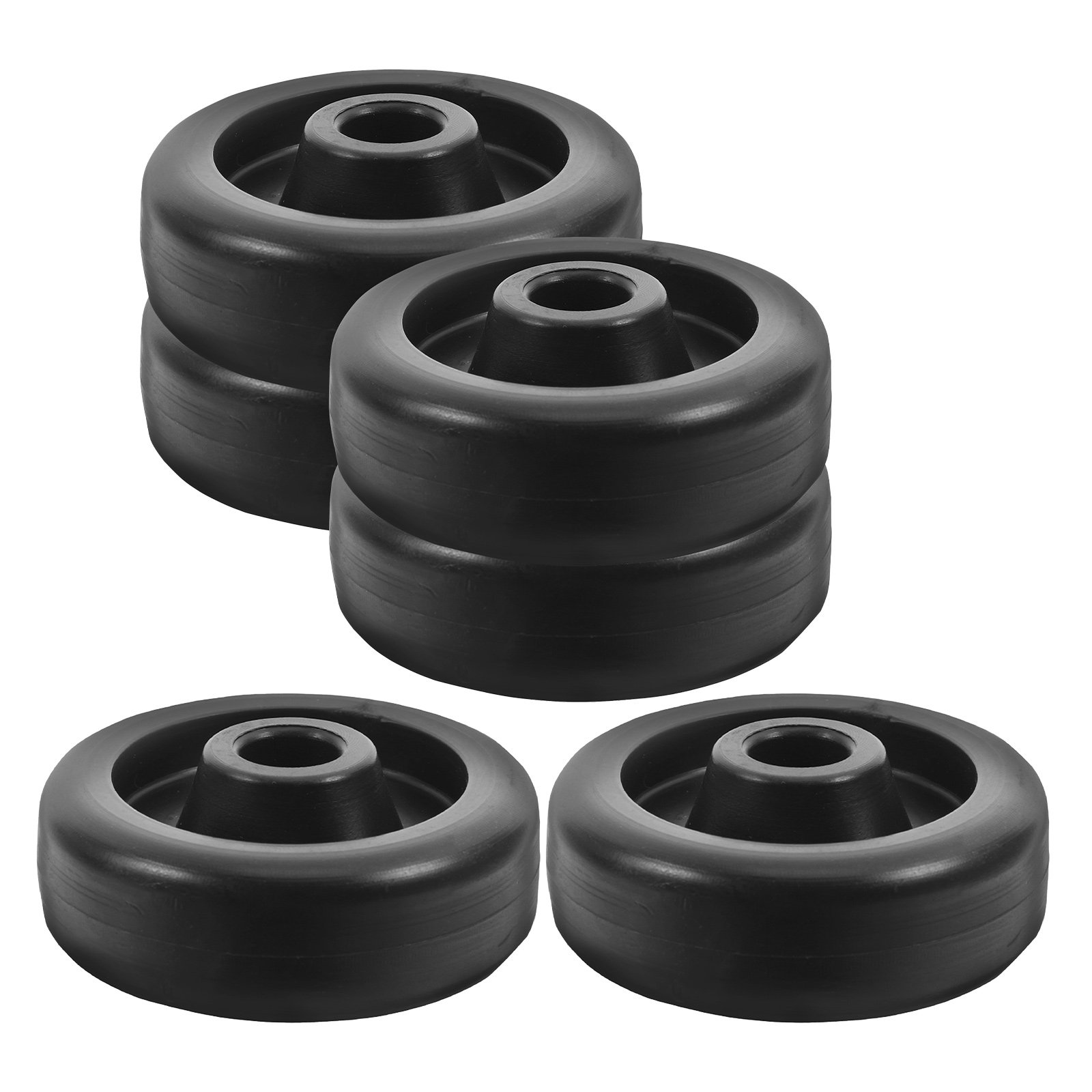 Heavy Equipment Rollers - 6-teiliges Fitnessgeräte-Rollensystem, Hochleistungs-Seilzugsystem, Fitnesszubehör, universelle Ersatzkabel-Maschinenbefestigungen,