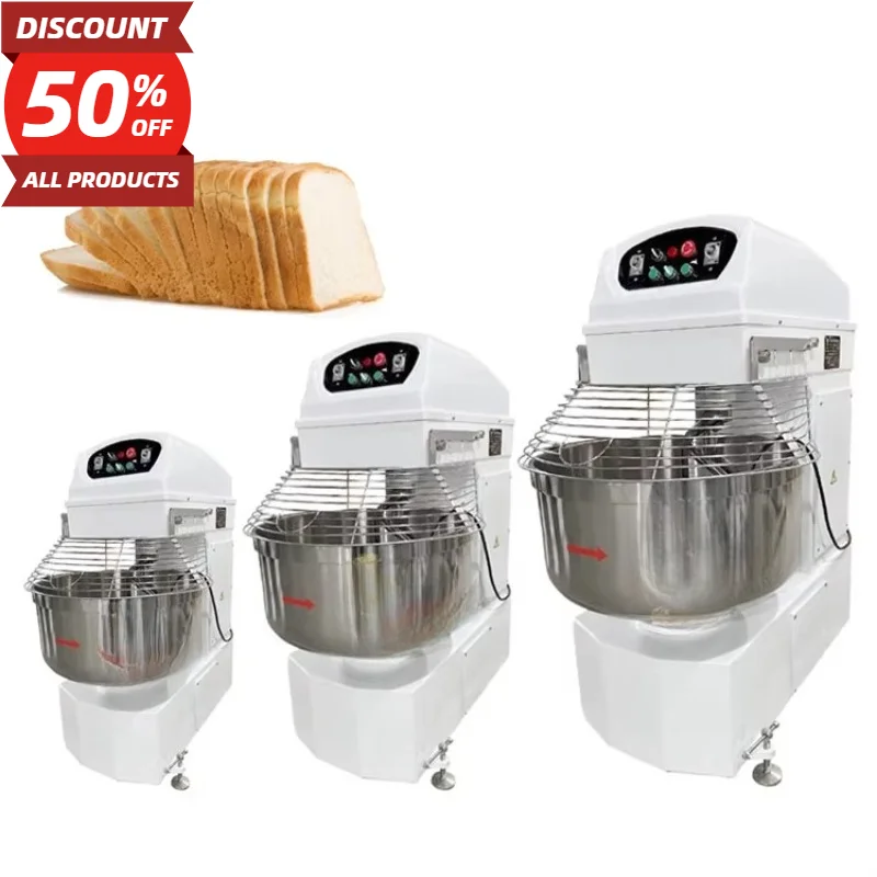 Heavy Equipment Mixer - Maßgefertigte Teigknetmaschine Spiralförmiger Teigmixer Hochleistungs-Edelstahl-Mehlmischgerät Bäckereibedarf