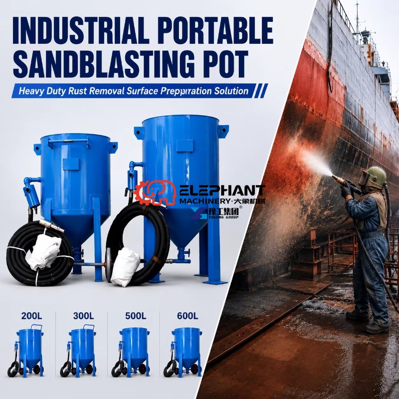 Heavy Equipment Used For Sale - Meistverkaufte Industrielle Sandstrahlmaschine für Schiffbau Stahlträger-Oberflächenreinigung