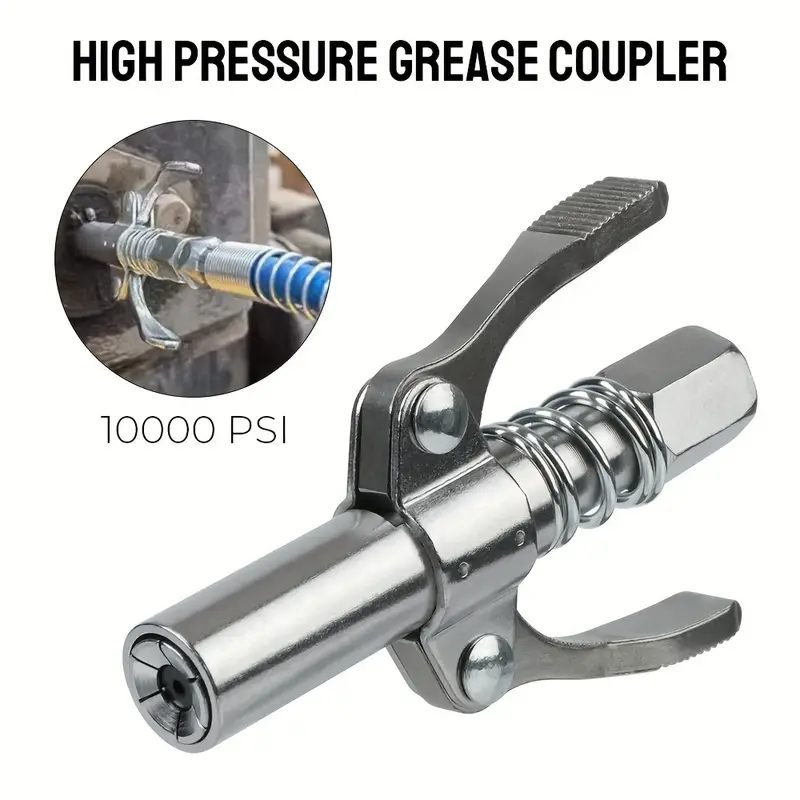 Grease For Heavy Equipment - NPT1/8 Zoll Fettpistolen-Kupplung, 10000 PSI, Doppelgriff,