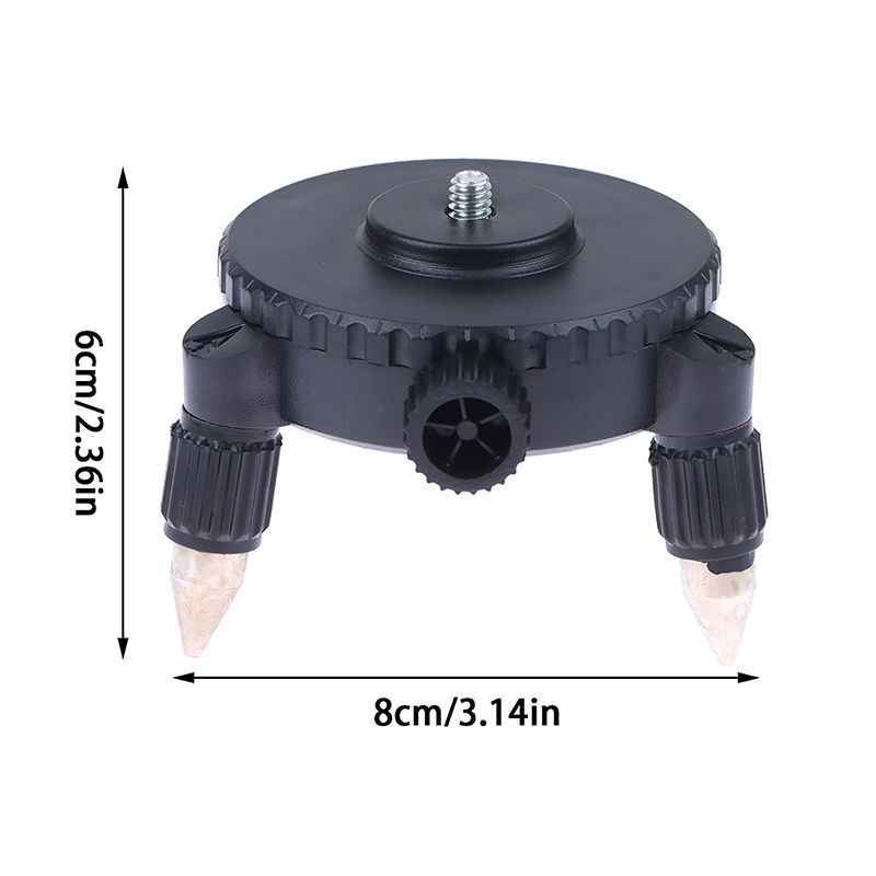 Laser Level Rotary - 360-Grad-Drehbare Basislaseradapter-Stativhalterung mit 1/4-Zoll-Schnittstelle für Präzisionslaser-Nivelliergeräte