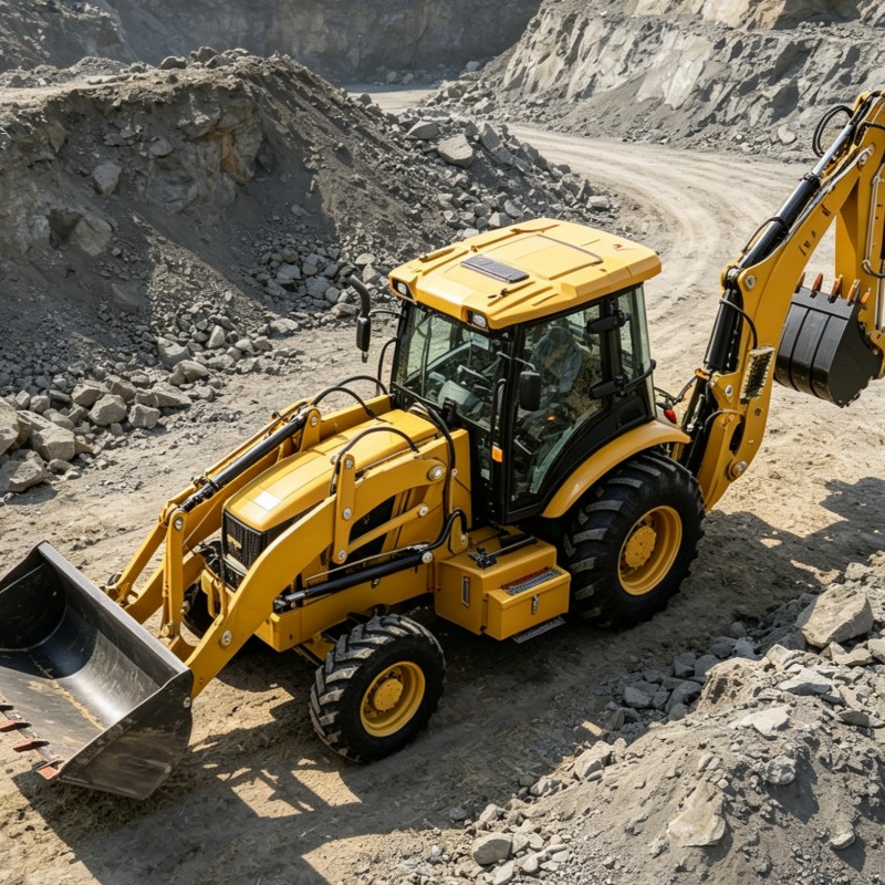 Industrieller Baggerlader mit  – Heavy Equipment Working Bewertung und Preis