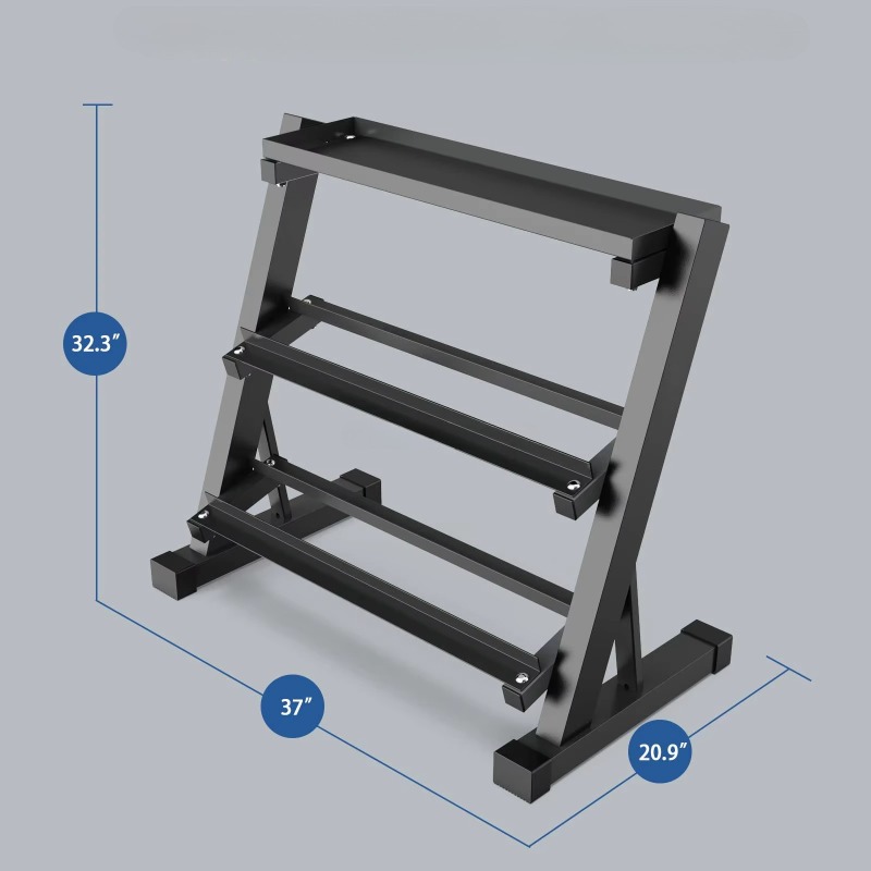 3-stufiges Hantelregal für 8,  – Heavy Equipment In Bewertung und Preis